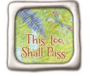 This Too Shall Pass Square Magnet