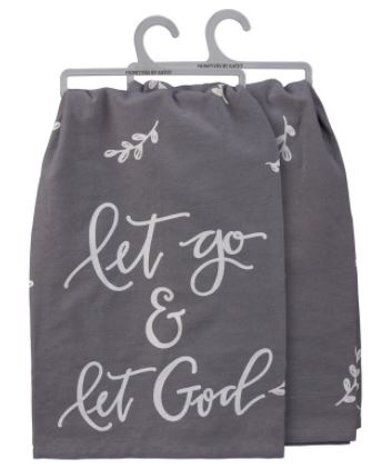 Let Go & Let God Dish Towel